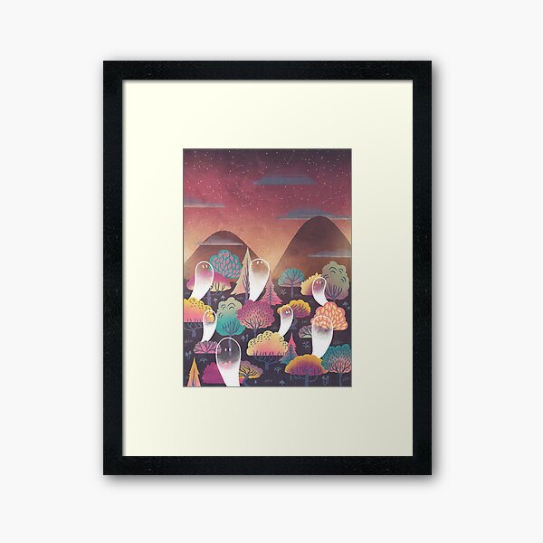 Ghosts n Trees Framed Art Print