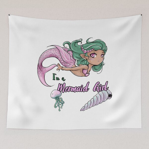 Item preview, Mermaid girl designed and sold by MarinaBDesigns.