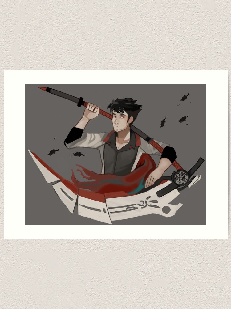 Rwby Qrow Art Print By Yellosho Redbubble