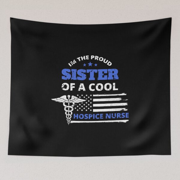 Item preview, Cool Hospice Nurse Proud Sister Distressed Design designed and sold by LarkDesigns.