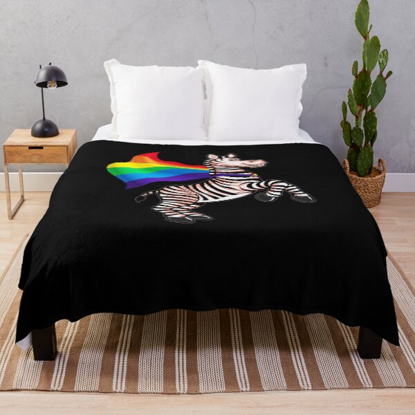 Item preview, LGBT Community Pride Zebra Rainbow Flag T Shirt designed and sold by Urbane Designs.