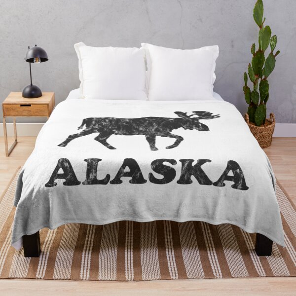Item preview, Alaska Moose Elk Distressed Charcoal designed and sold by LarkDesigns.