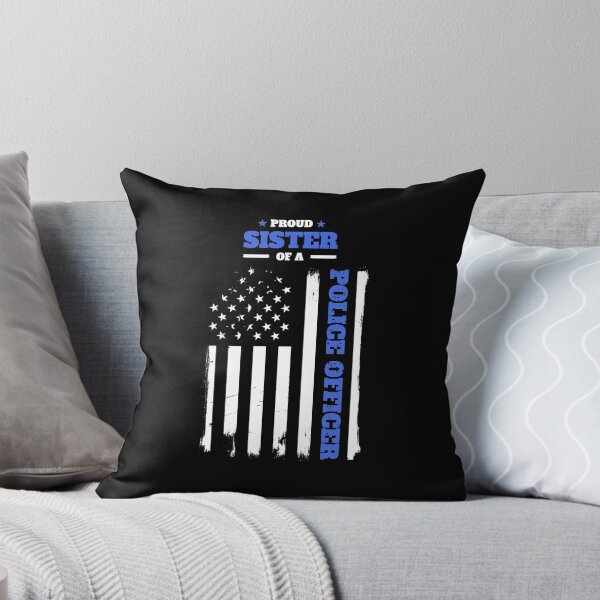 Item preview, Proud Sister of a Police Officer Distressed Flag designed and sold by LarkDesigns.