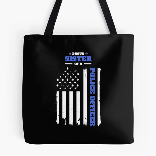 Item preview, Proud Sister of a Police Officer Distressed Flag designed and sold by LarkDesigns.