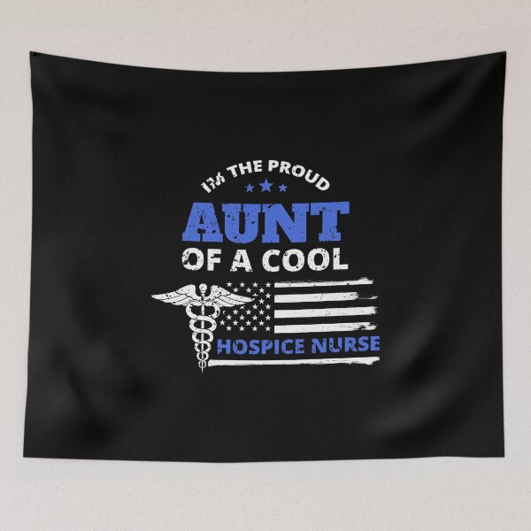 Item preview, Proud Aunt of a Cool Hospice Nurse Distressed Flag designed and sold by LarkDesigns.