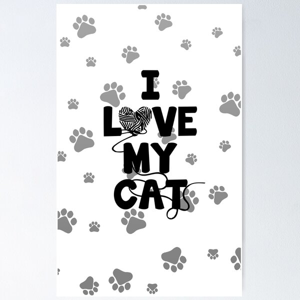 Artikelvorschau, Ich liebe meine Katze - Garn entworfen und verkauft von AprilSLDesigns.