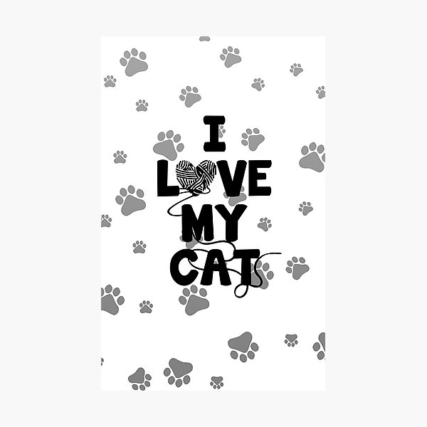 Artikelvorschau, Ich liebe meine Katze - Garn entworfen und verkauft von AprilSLDesigns.