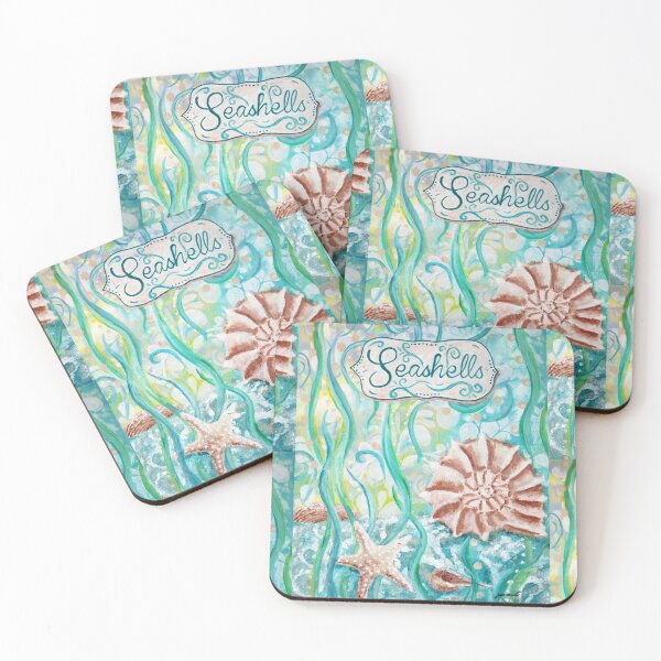 Item preview, Seashells II by Jan Marvin designed and sold by Jan Marvin Art Studio.