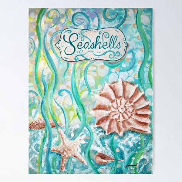Item preview, Seashells II by Jan Marvin designed and sold by Jan Marvin Art Studio.