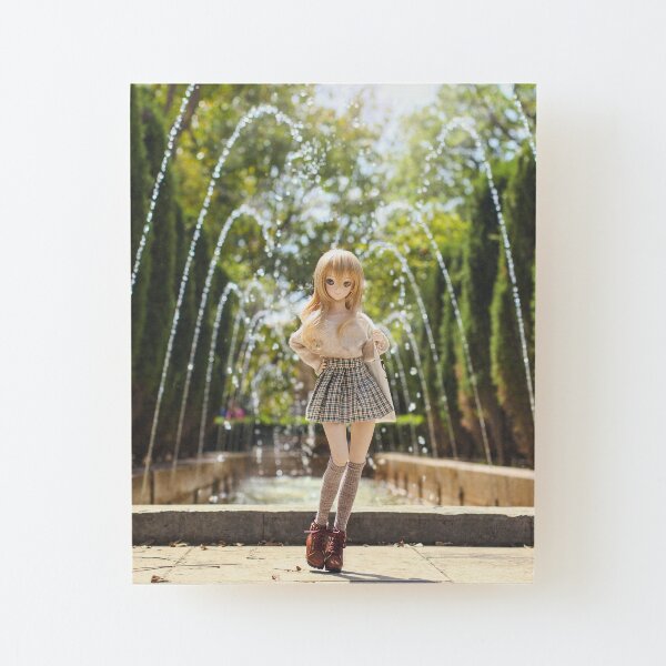 In the park · Coco Wood Mounted Print