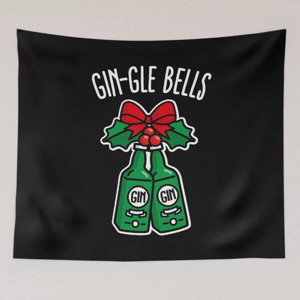 Item preview, Jingle Gin-gle bells Gin lovers All the way Christmas Party Alcohol Gin Lovers Funny Christmas drinking party designed and sold by LaundryFactory.