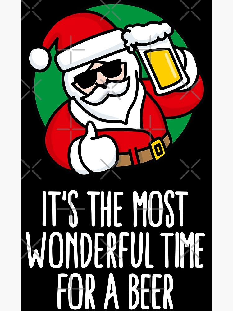 Christmas Beer Glasses-funny Christmas Beer Gifts-most Wonderful Time for A  Beer-reinbeer-funny Christmas Gifts for Him-christmas Gift Idea 