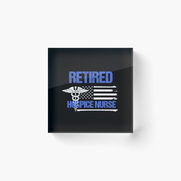 Item preview, Retired Hospice Nurse Distressed Flag designed and sold by LarkDesigns.