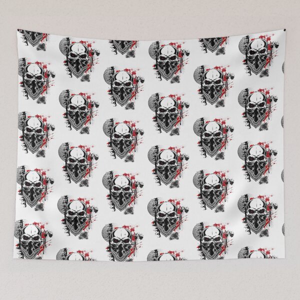Item preview, Skull Mask Trash Polka  Art Graphic Red Eyes Skull  designed and sold by urban-design.