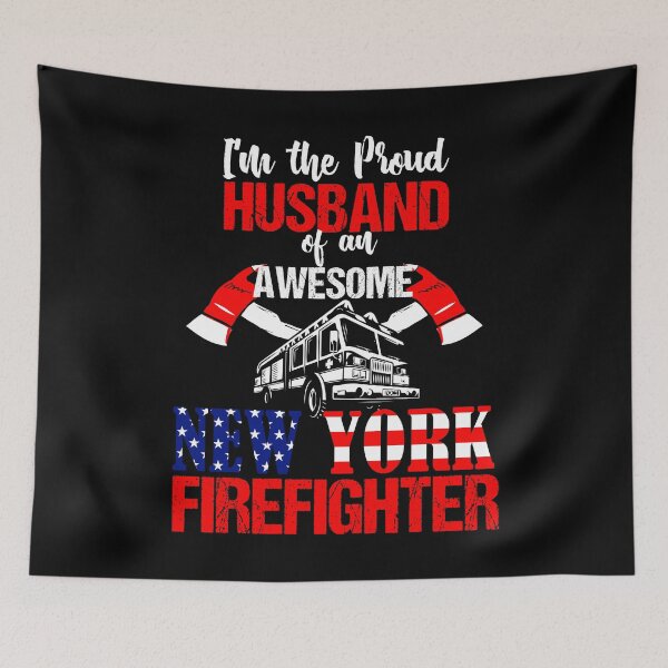 Item preview, Proud Husband of a New York Firefighter designed and sold by LarkDesigns.