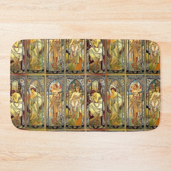 Item preview, Four seasons Art nouveau vintage art - Alphonse Mucha designed and sold by Vintage Designs +.