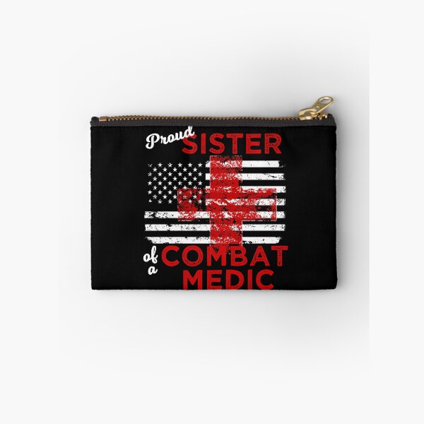 Item preview, Proud Sister of a Combat Medic Distressed Flag designed and sold by LarkDesigns.