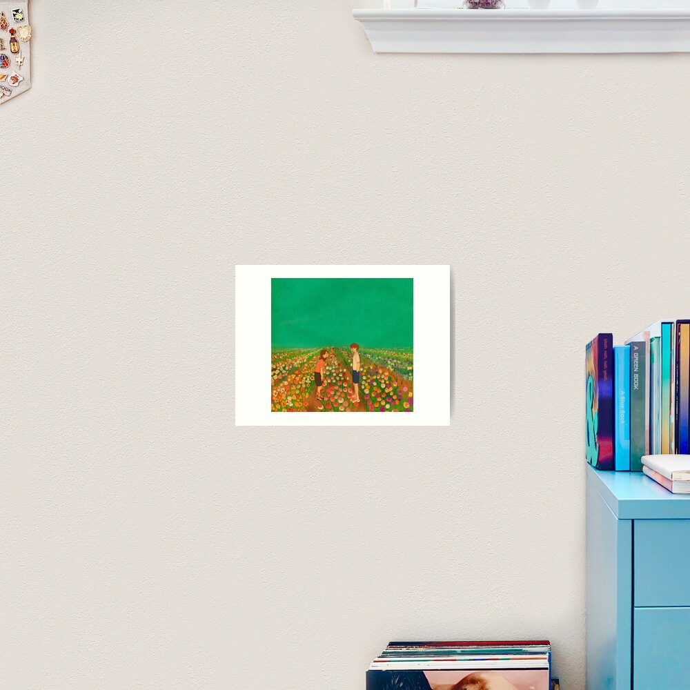 You are more beautiful than flowers. Art Print