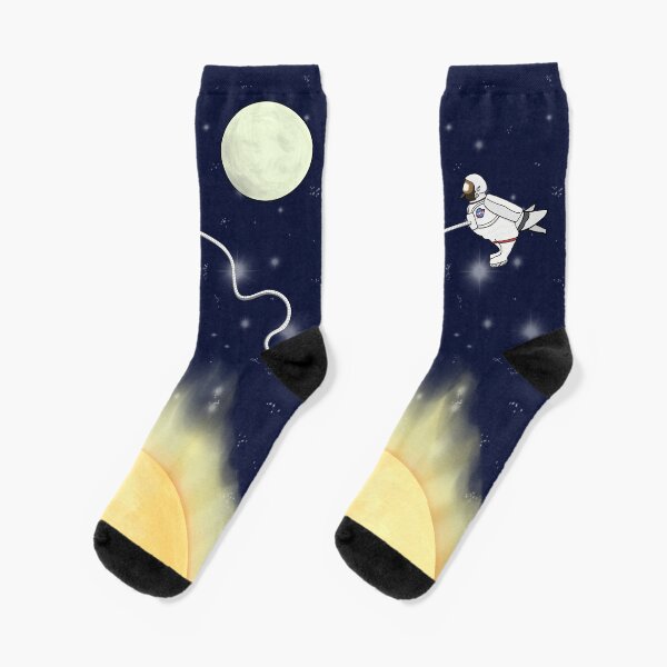 Fred the Pigeon Astronaut in Space Socks