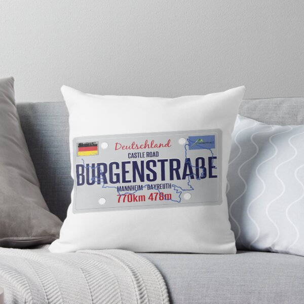 Item preview, Castle Road Iconic German Motorcycle Route Burgenstrasse Sticker & T-Shirt 01 designed and sold by OuterShellUK.