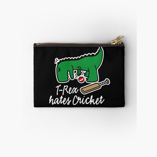Item preview, T-Rex hates cricket dinosaur funny coach t rex trex gift Funny kids cricket player funny cricket cartoon designed and sold by LaundryFactory.