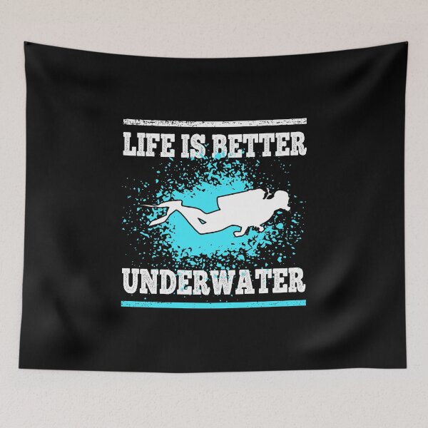 Item preview, Scuba Diving Life is Better Underwater Diver designed and sold by LarkDesigns.