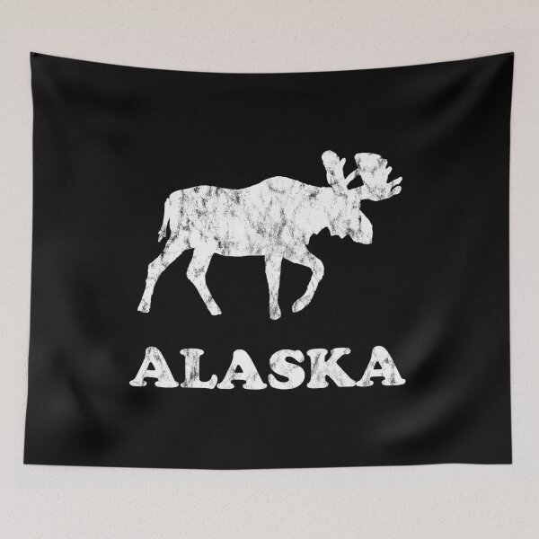 Item preview, Alaska Moose Elk Distressed designed and sold by LarkDesigns.