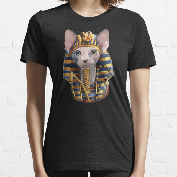 Sphynx cat egyptian Pharaoh funny men women Essential T-Shirt