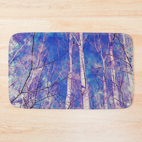 Item preview, White Trees Light Blue Sky In February Watercolor designed and sold by miraminerva09.