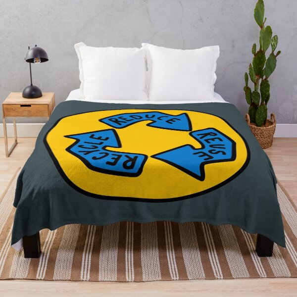 Item preview, Reduce, Re-Use, Recycle - Yellow & Blue designed and sold by MOREDANKMEMES.