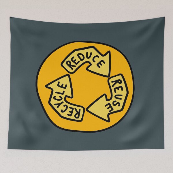 Item preview, Reduce, Re-Use, Recycle - Yellow designed and sold by MOREDANKMEMES.