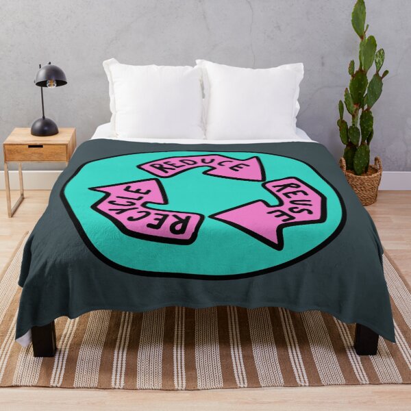 Item preview, Reduce, Re-Use, Recycle - Teal & Pink designed and sold by MOREDANKMEMES.