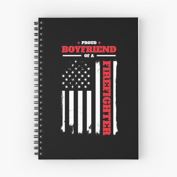Item preview, Proud Boyfriend of a Firefighter Distressed Flag designed and sold by LarkDesigns.