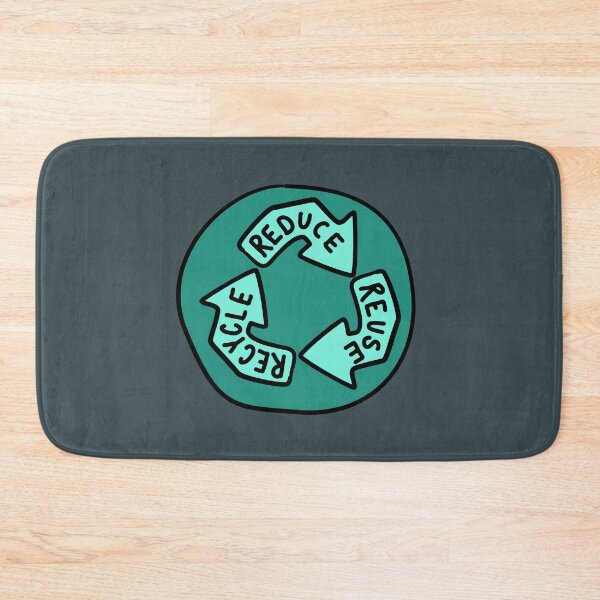 Item preview, Reduce, Re-Use, Recycle - Teal designed and sold by MOREDANKMEMES.