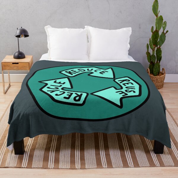 Item preview, Reduce, Re-Use, Recycle - Teal designed and sold by MOREDANKMEMES.
