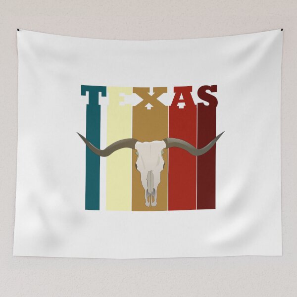 Item preview, Texas Vintage Colors Longhorn Cattle Skull designed and sold by LarkDesigns.
