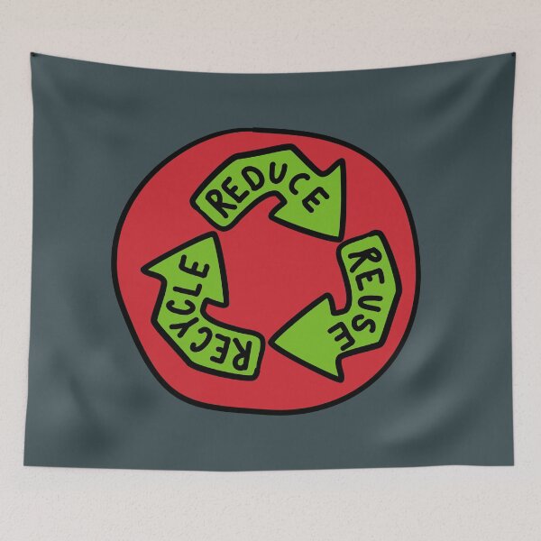 Item preview, Reduce, Re-Use, Recycle - Red & Green designed and sold by MOREDANKMEMES.