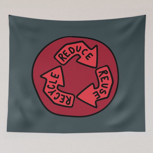 Item preview, Reduce, Re-Use, Recycle - Red designed and sold by MOREDANKMEMES.