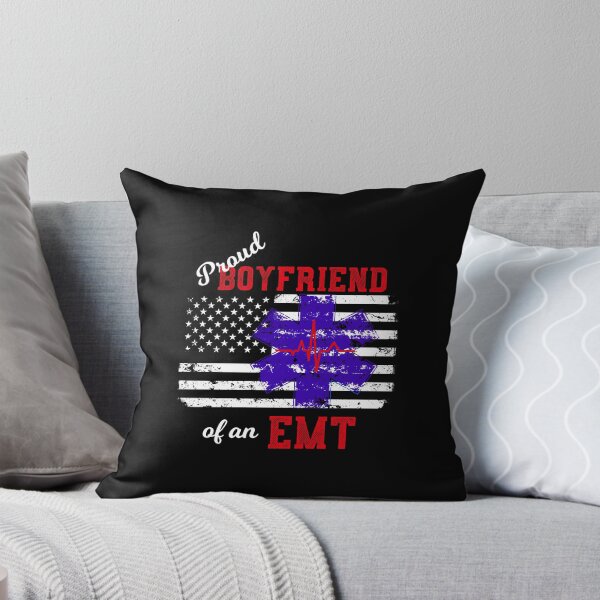 Item preview, Proud Boyfriend of an EMT Paramedic Distressed Flag designed and sold by LarkDesigns.