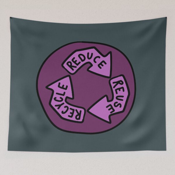 Item preview, Reduce, Re-Use, Recycle - Purple designed and sold by MOREDANKMEMES.