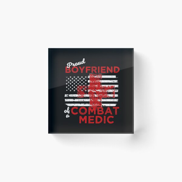 Item preview, Proud Boyfriend of a Combat Medic Distressed Flag designed and sold by LarkDesigns.