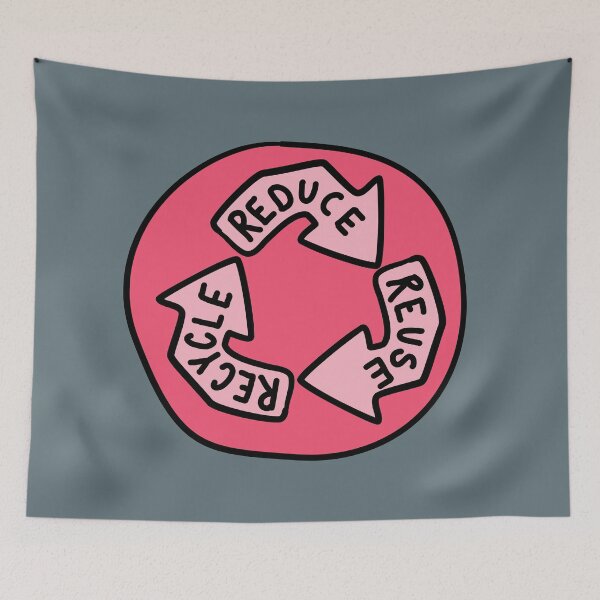 Item preview, Reduce, Re-Use, Recycle - Pink designed and sold by MOREDANKMEMES.