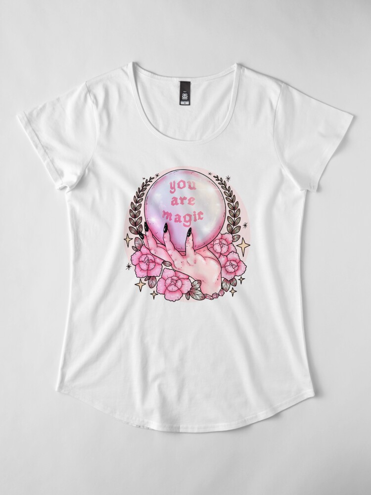 Alternate view of You Are Magic *pink* Premium Scoop T-Shirt