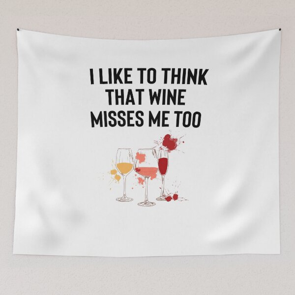Item preview, Wine Misses Me Too designed and sold by RainbowPandas.
