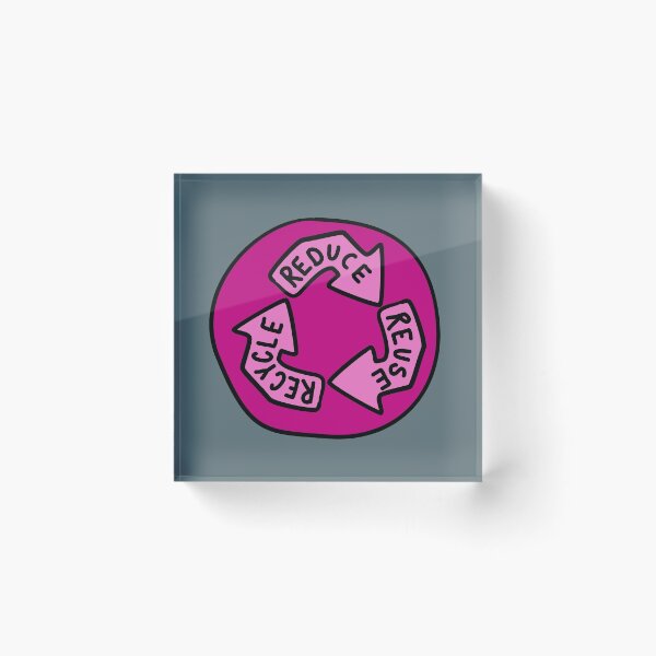 Item preview, Reduce, Re-Use, Recycle - Magenta designed and sold by MOREDANKMEMES.