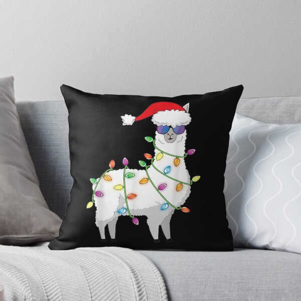 Item preview, Santa Llama Shirt Funny Christmas Tree Lights Llama Xmas designed and sold by pestbeect1.