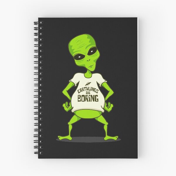 Item preview, Earthlings Are Boring  designed and sold by GnarlyGatorTees.