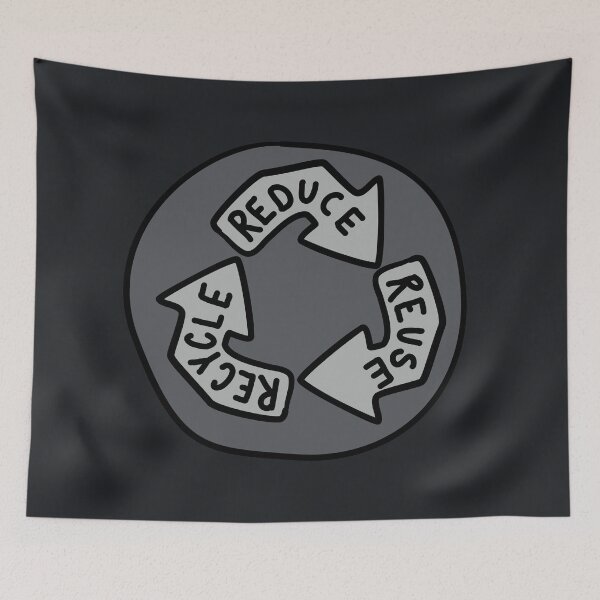 Item preview, Reduce, Re-Use, Recycle - Grey designed and sold by MOREDANKMEMES.