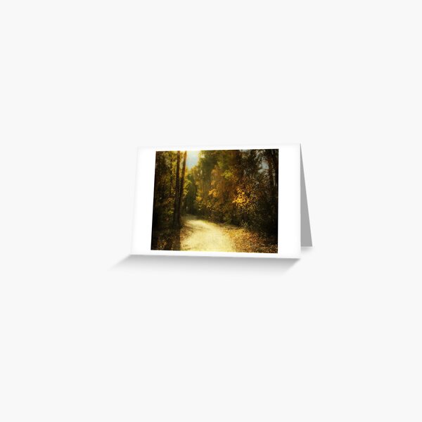 autumn path Greeting Card
