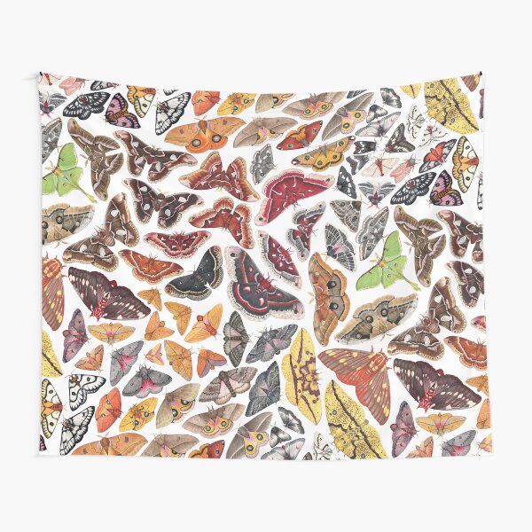 Saturniid Moths of North America Pattern Tapestry